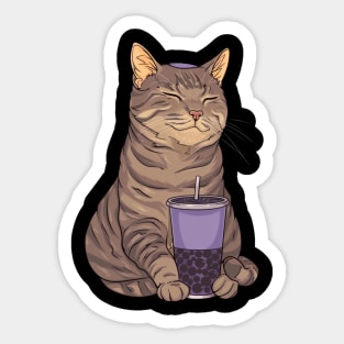 Cat's Boba Excursion Sticker